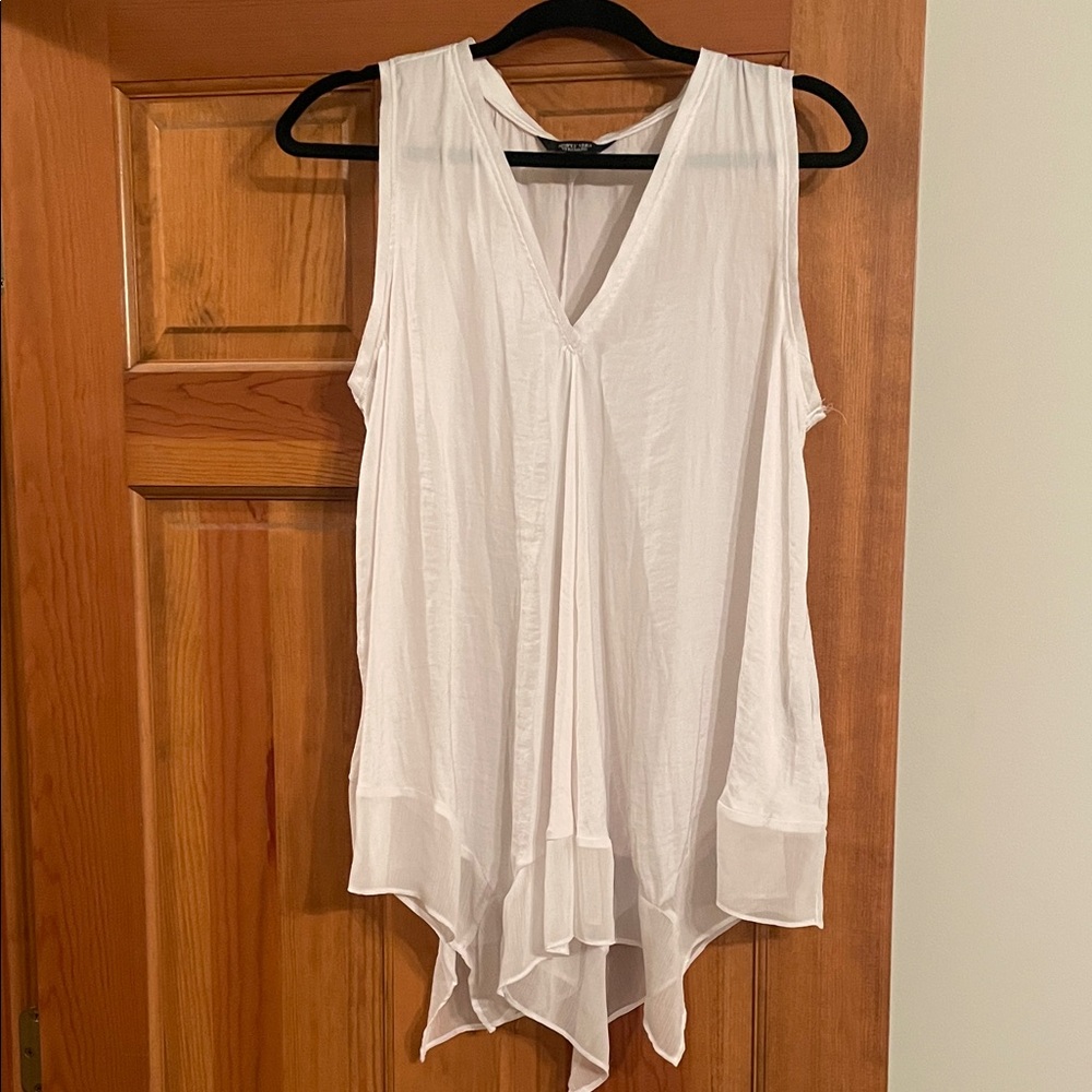 Simply Vera Vera Wang White V-Neck Tunic
